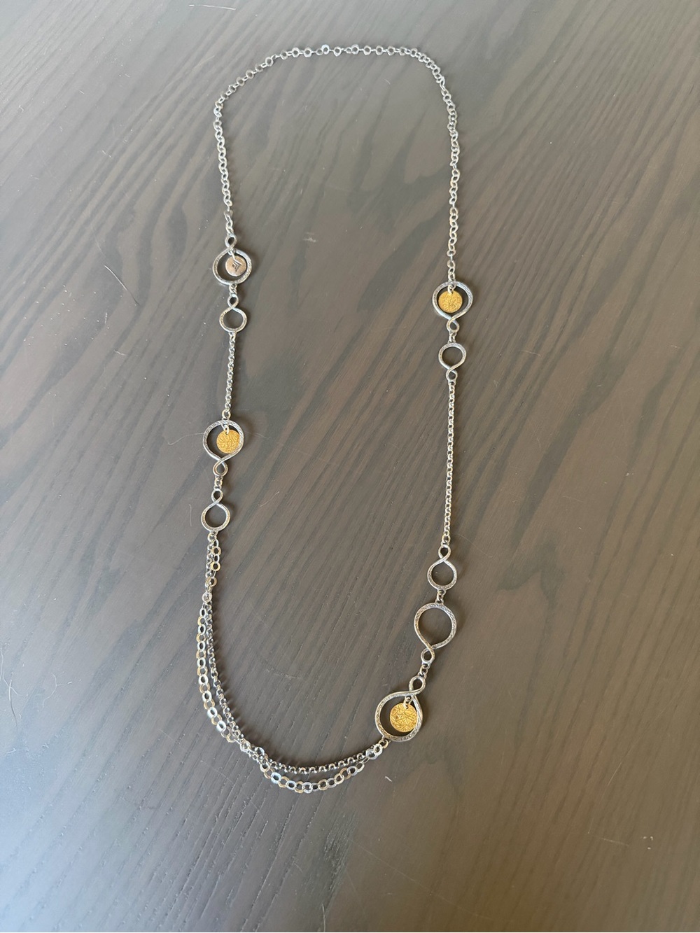 Silpada Sterling Silver and Brass Chain Necklace